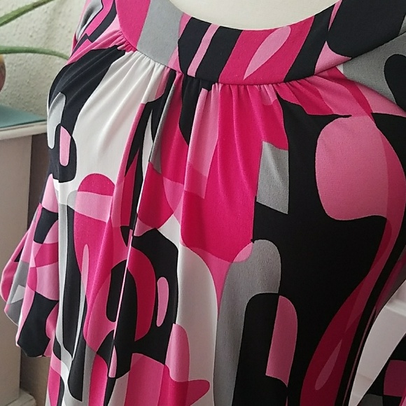 90s/Y2k Geoprint Dress - Picture 3 of 6